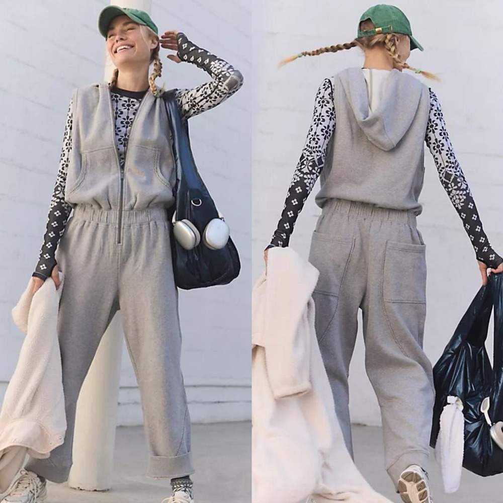 Free People FP Movement Movement Set Go‎ Sleeveless Jumpsuit XS